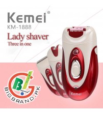 Kemei 3in1 Professional Lady Rechargeable Epilator KM-1888